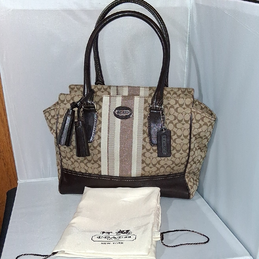 Coach Legacy Signature Stripe Candace style
